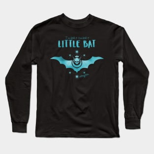 Twinkle Little Bat - Goth Fashion - Alice in Wonderland - bat, star, skull, halloween, emo, blue, aqua Long Sleeve T-Shirt